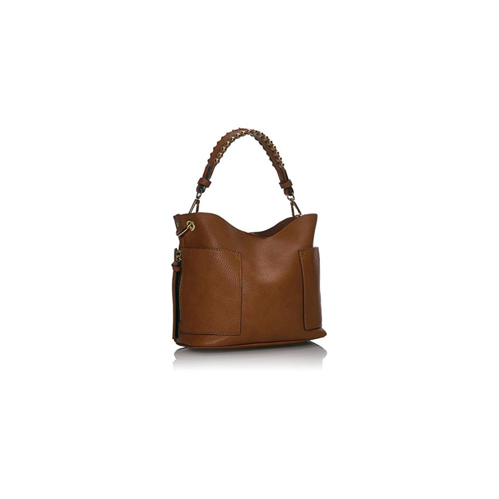 Steve Madden Sammy Bucket Tote Bag, Cognac