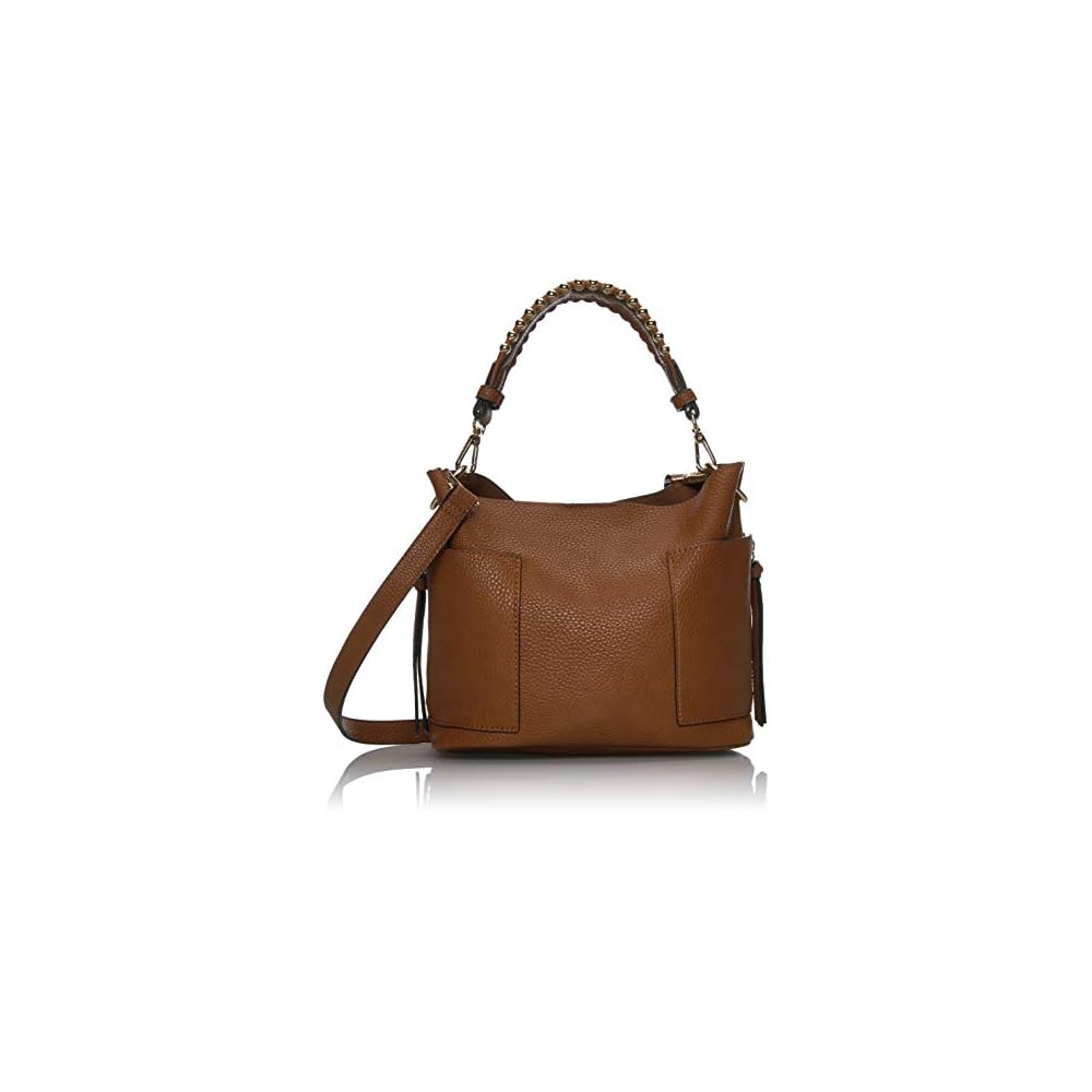 Steve Madden Sammy Bucket Tote Bag, Cognac