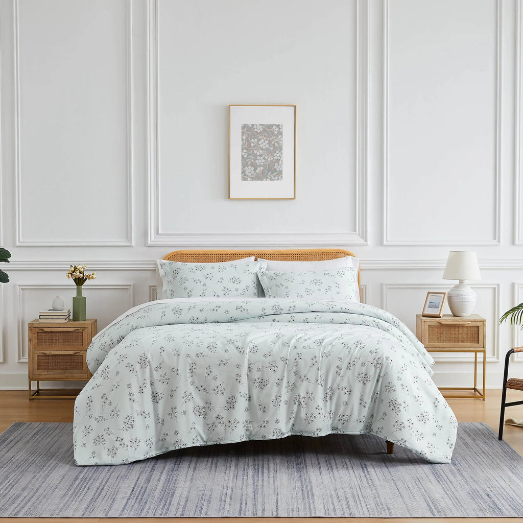 Sweet Pea Comforter Set, Blue