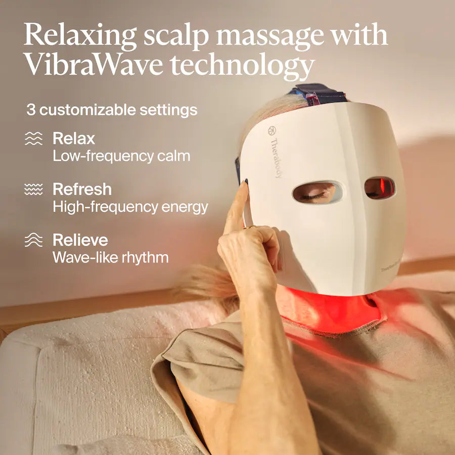 Therabody TheraFace Mask Glo - Clinically Proven LED Skincare, White