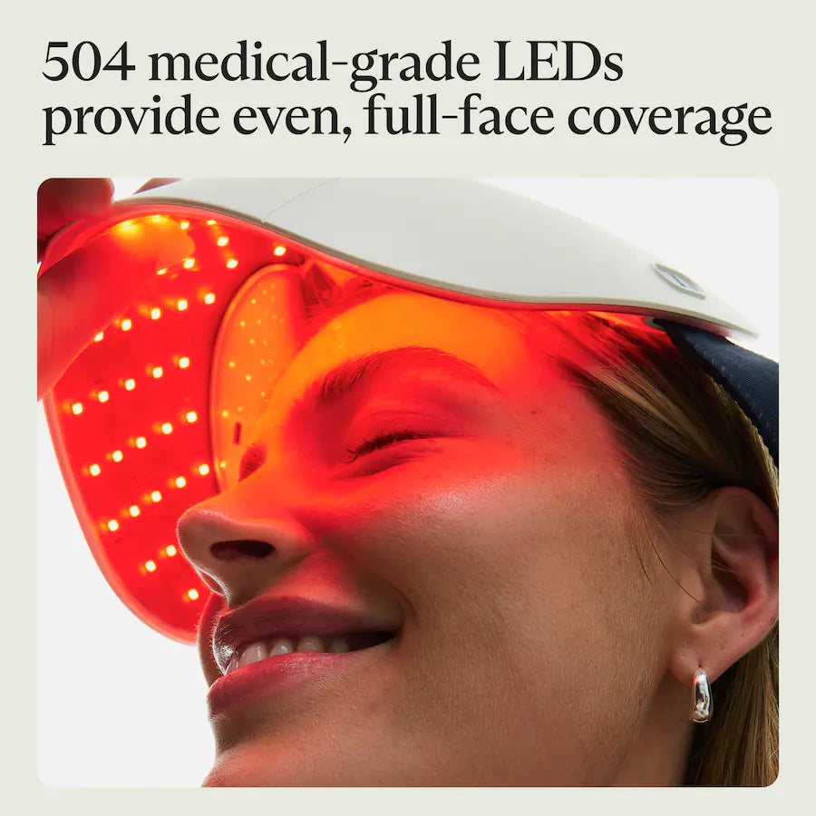 Therabody TheraFace Mask Glo - Clinically Proven LED Skincare, White