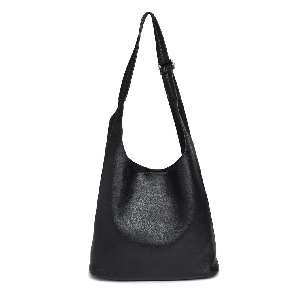 Urban Expressions Rhea Hobo & Cosmetic Bag Set, Black