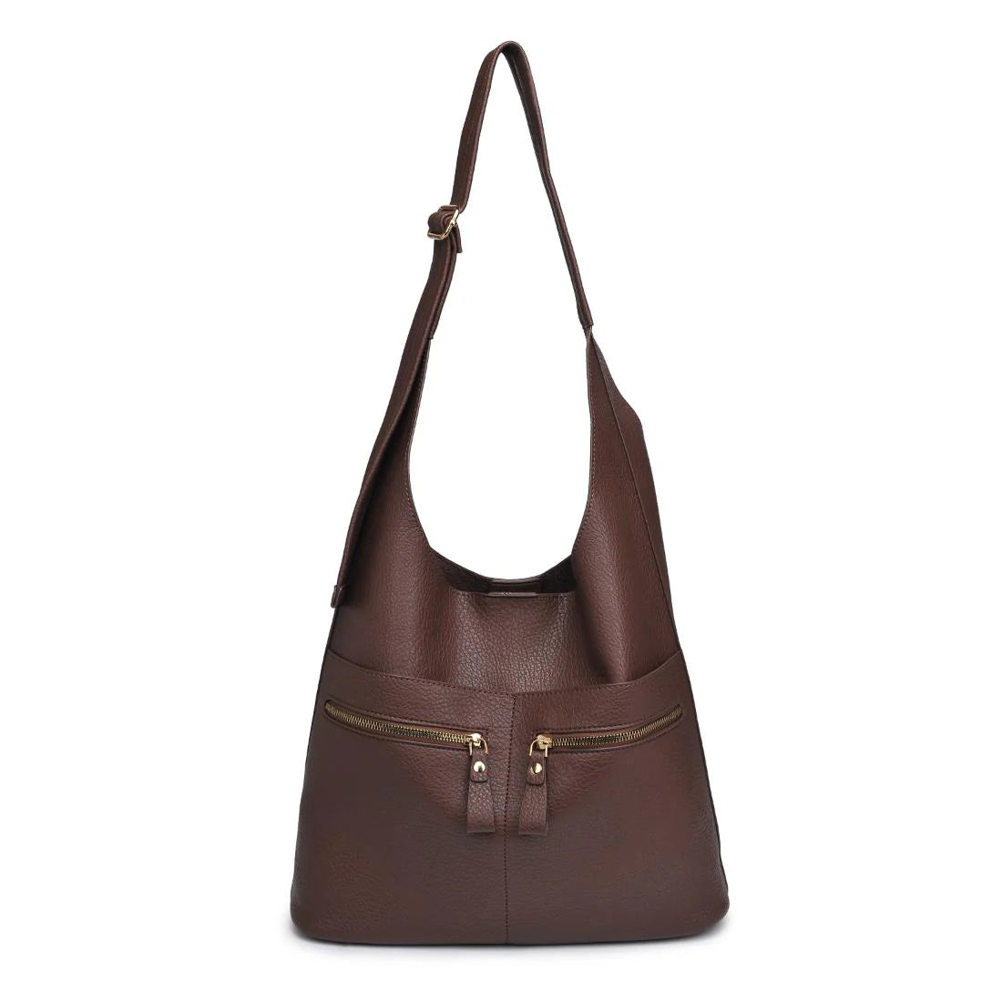 Urban Expressions Rhea Hobo & Cosmetic Bag Set, Chocolate