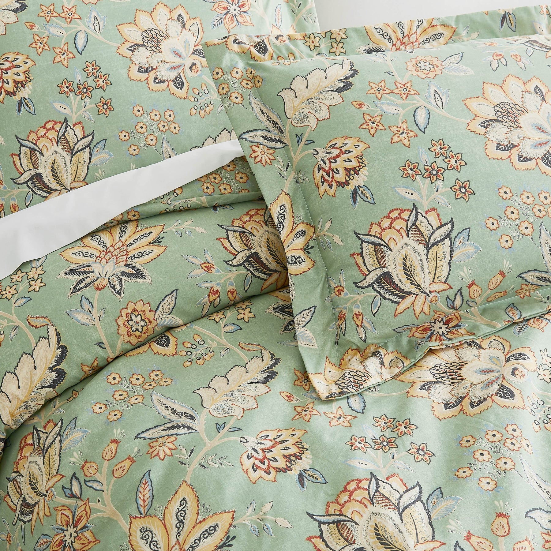 Willow Duvet Cover Set, Green