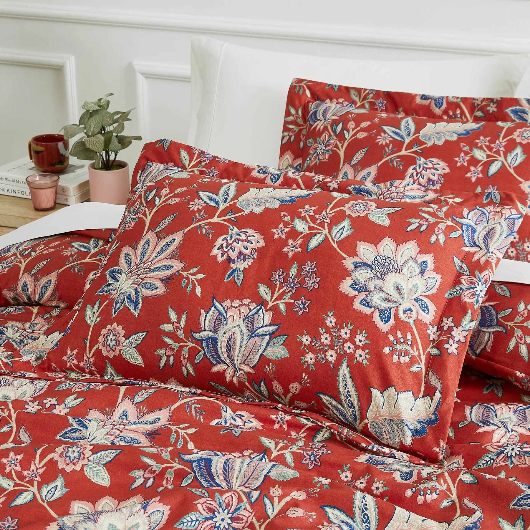 Willow Duvet Cover Set, Red