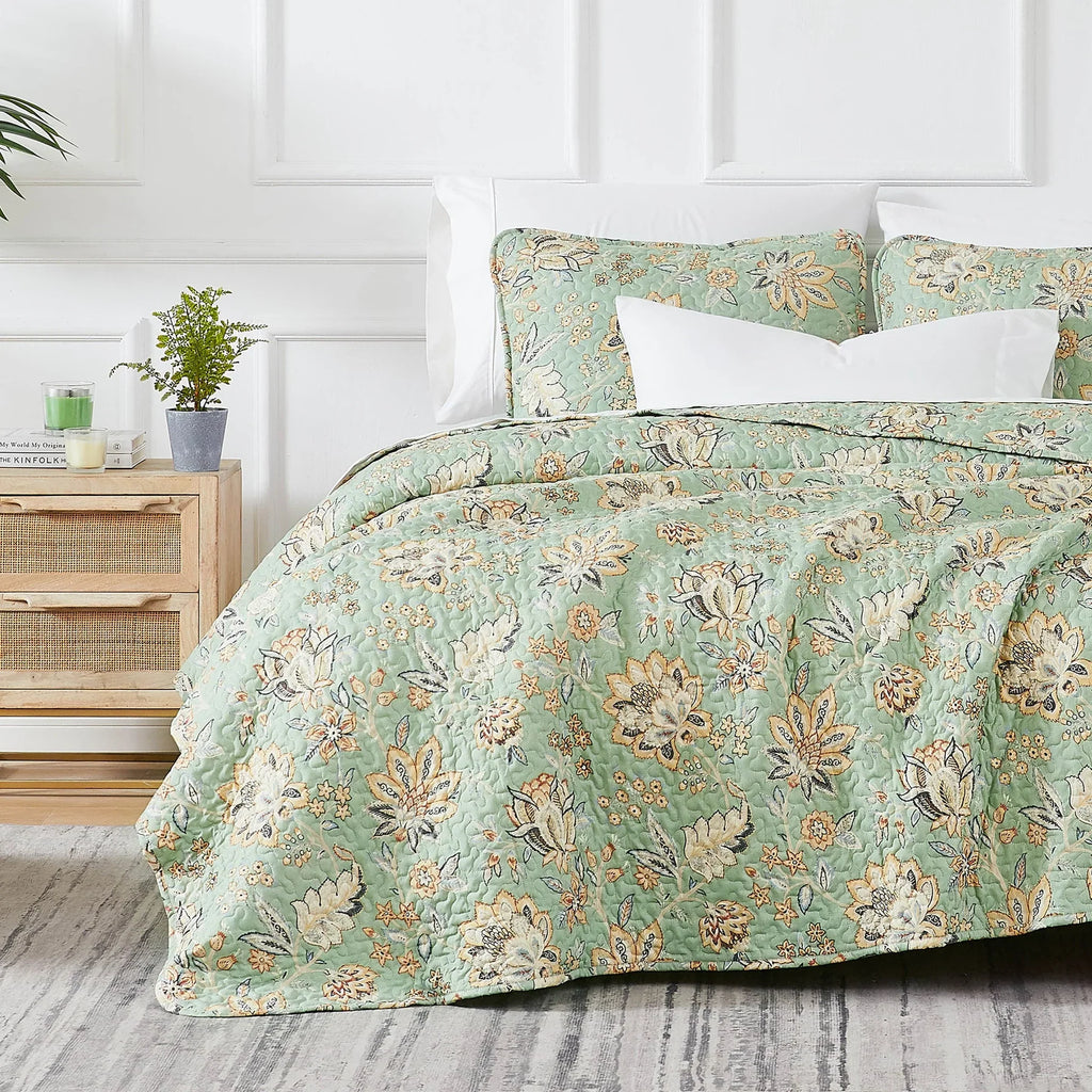 Willow Quilt Set, Green