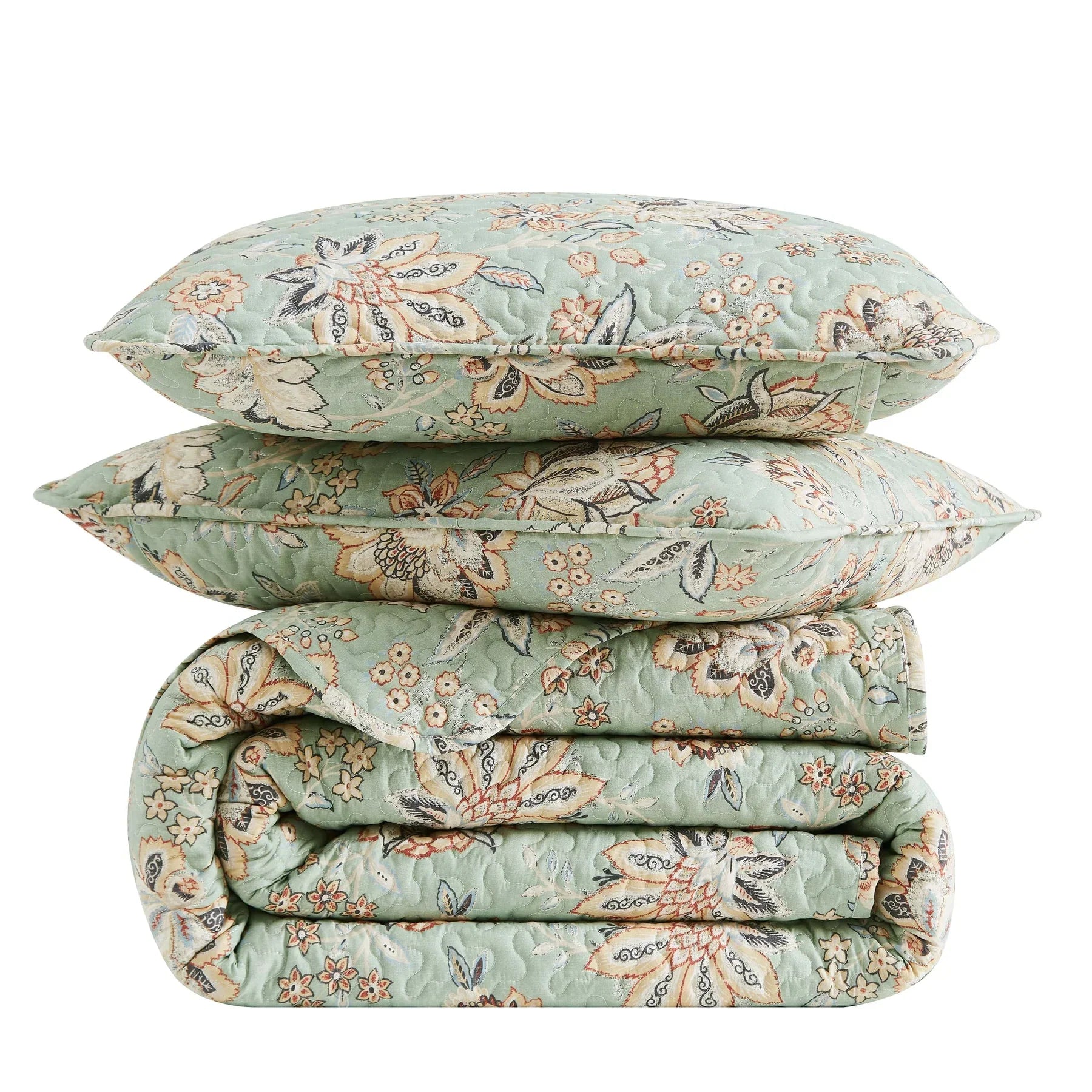 Willow Quilt Set, Green