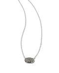 Kendra Scott Grayson Short Pendant Necklace, Platinum Drusy